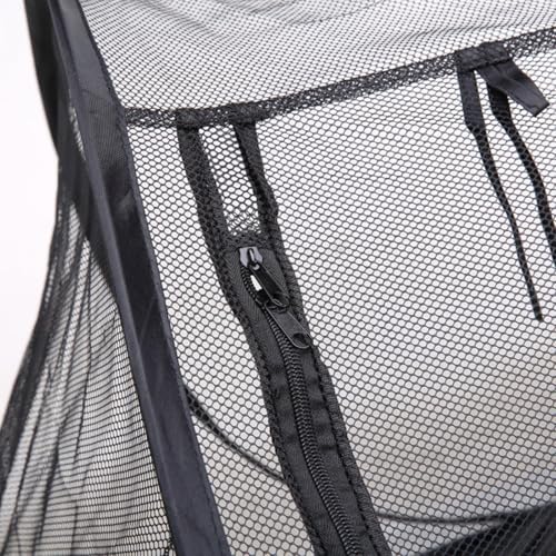ComfyHarbor Tragbares faltbares Haustier- Laufstall, Outdoor- Netzzelt, für Hunde und Katzen, atmungsaktives Nylon- Gehege, mit PE- Unterseite, Reisebox, für Camping, Hinterhof, Innenbereich-4
