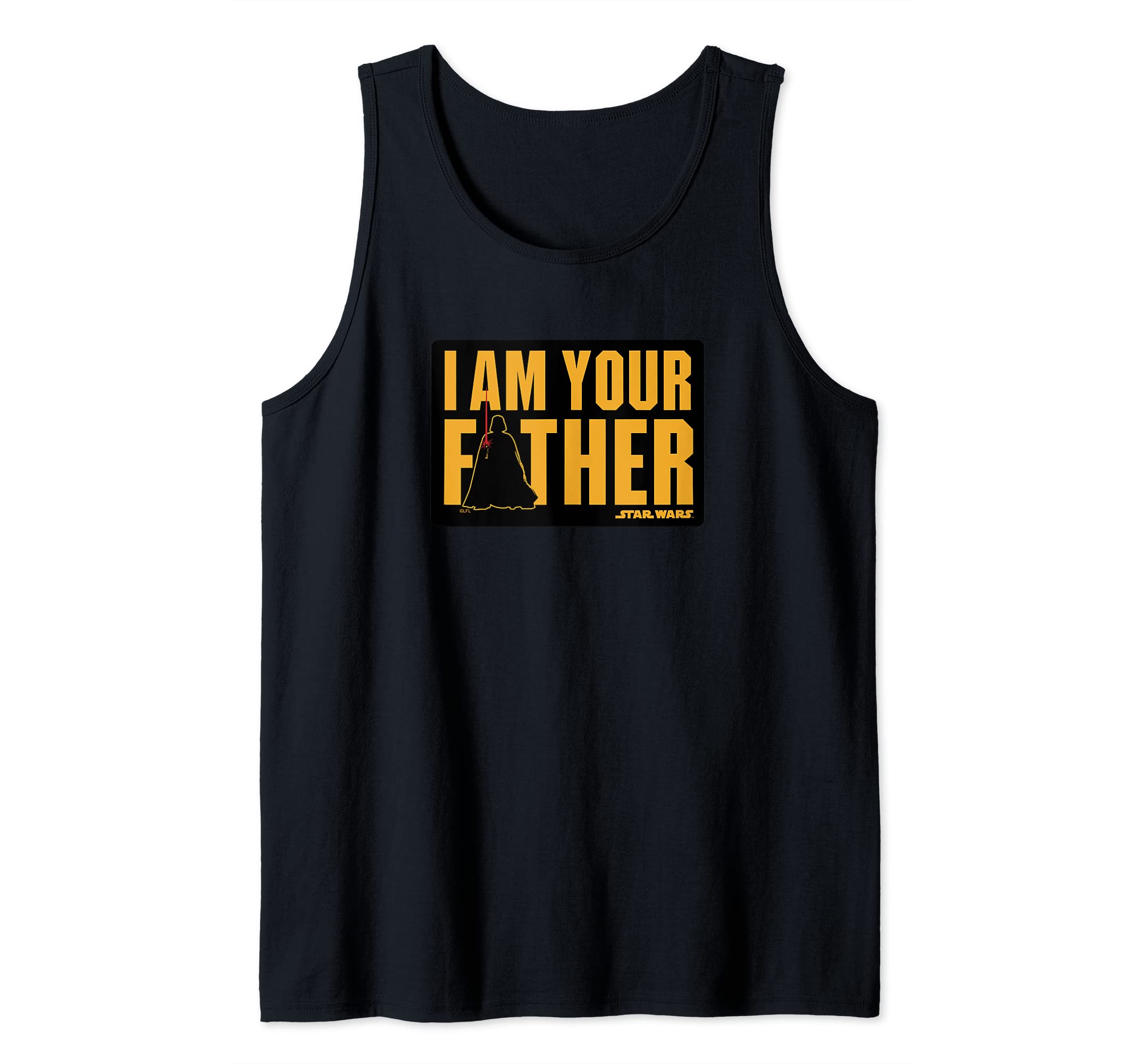 Star Wars Vader I Am Your Father Silhouette Tank Top, Black