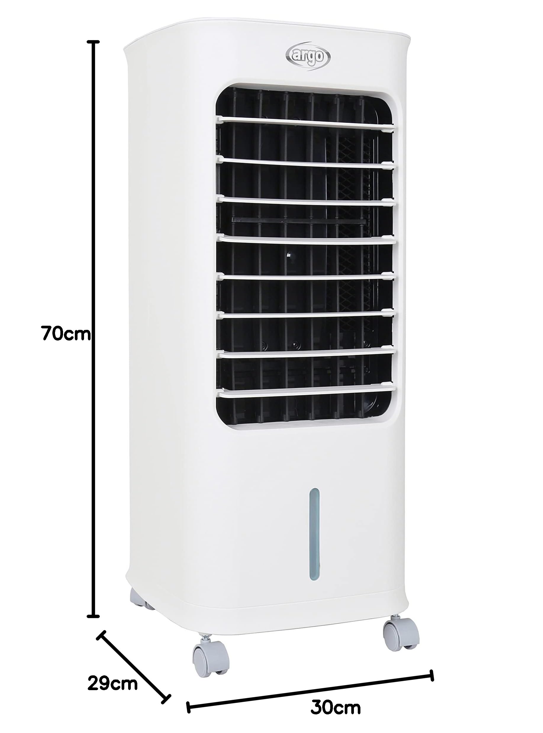 Argo Polifemo Bear, Raffrescatore Evaporativo Con Pannello Di Controllo Con Led Funzionamento, Bianco