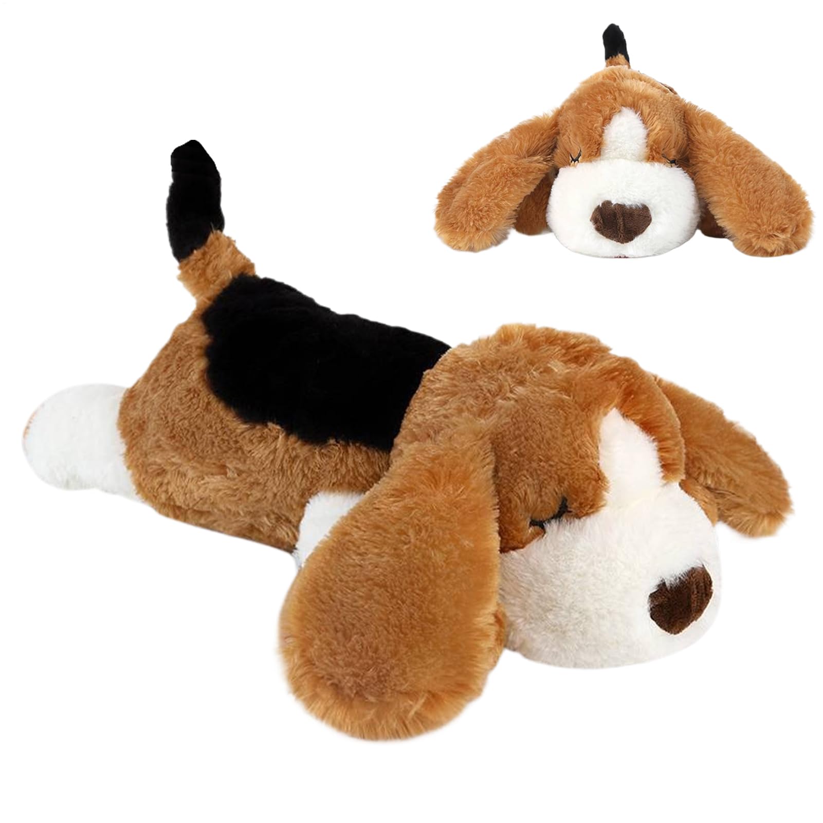 Giocattolo per Cucciolo a Battito Cardiaco Morbido Calmante Masticazione | Peluche Per Cani Noia Separazione Addestramento Gabbia Compagnia Casa Interno Esterno