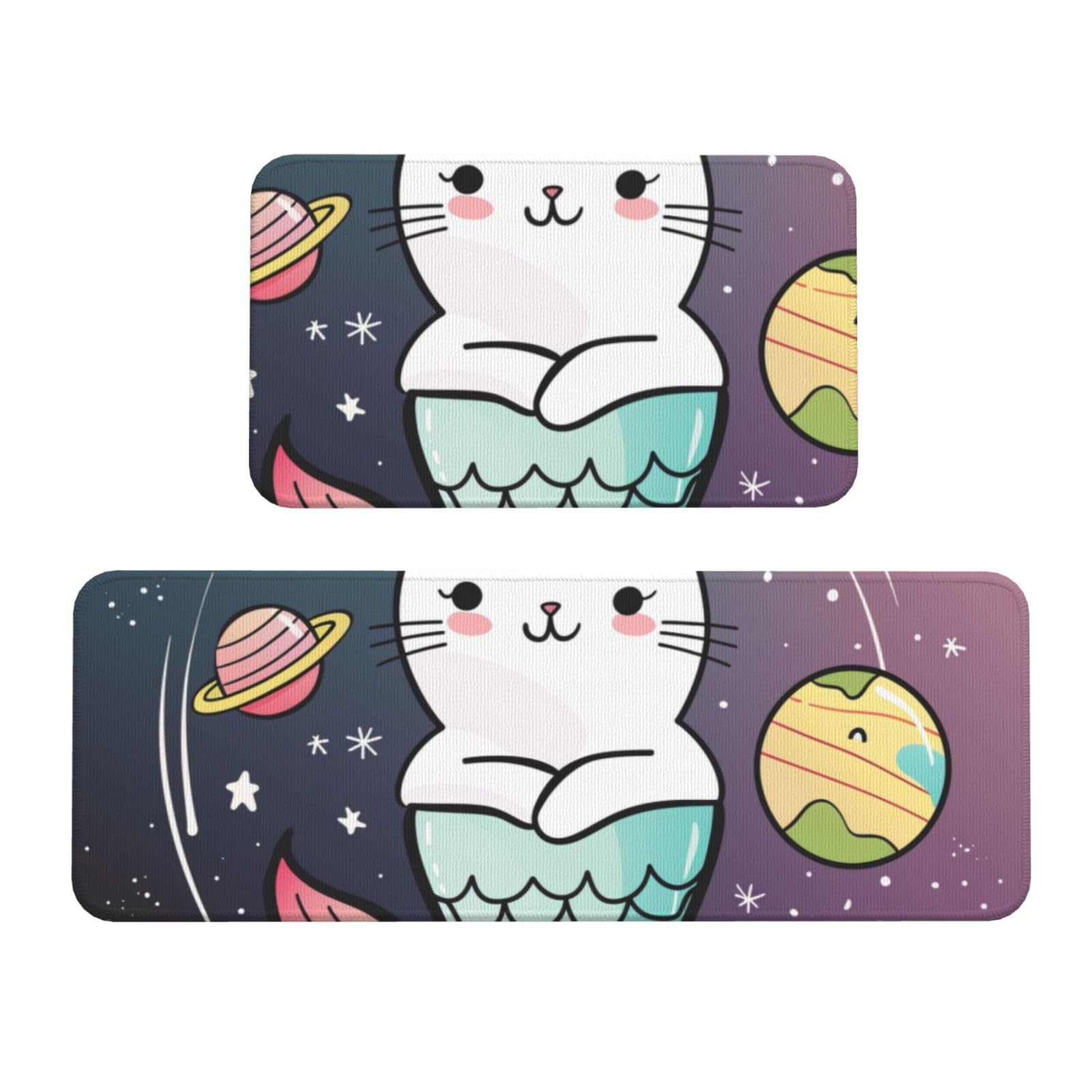 Alfombrillas de pie cómodas para cocina y lavandería con tapetes antideslizantes de 43x119