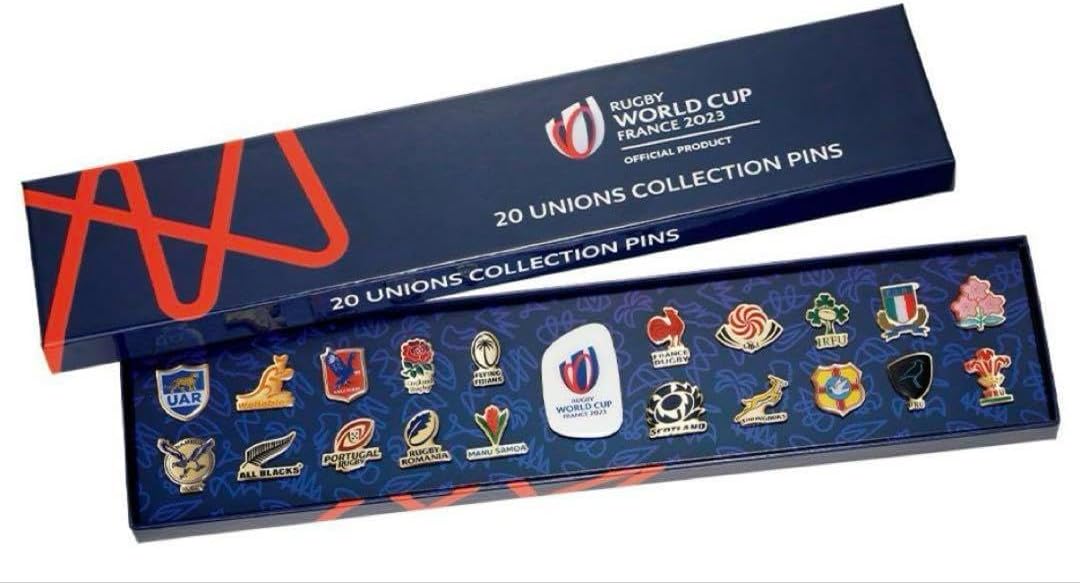 ラグビーワールドカップ2023 代表20ヶ国コレクションピンズセット ラグビーワールドカップ2023 代表20ヶ国コレクションピンズ
