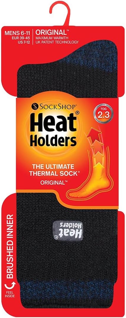 HEAT HOLDERS Thermal Socks, Men's Original, US Shoe Size 7-12 (Oakham).