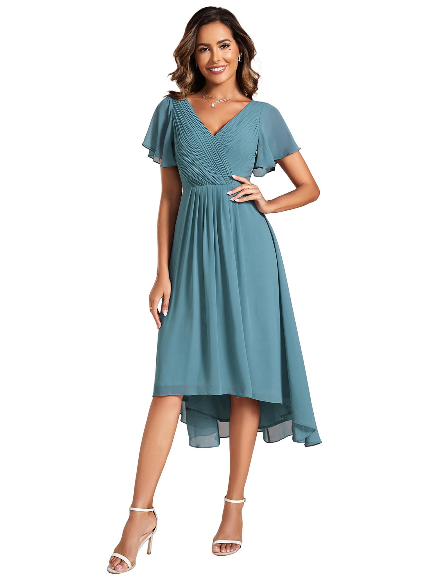 sachin and babi light blue dress Cocktail Collection – Elegant Evening Dresses main image 0