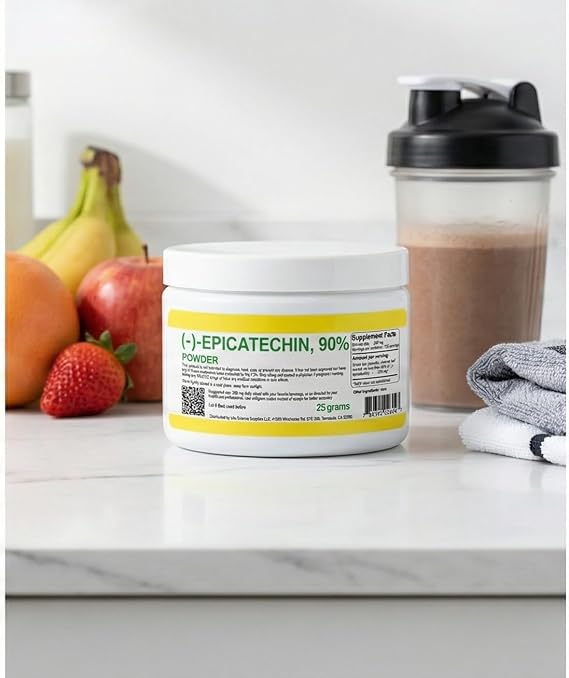 Epicatechin 90٪ مسحوق | 25 جرام | (-) - epicatechin