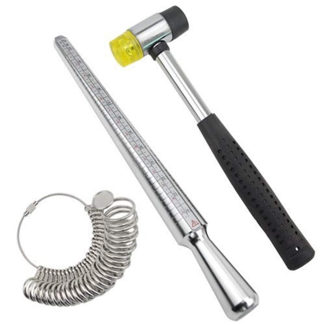 DIY Crafts Pack Of 1 Pc, Jewelry Tools Kit, 3 in 1 Multi-Function Circle Models Jewelry Tools Kit for Jewelry Making Measuring Ring Sizer Mandrel and Jewelers R (Pack Of 1 Pc, Jewelry Tools Kit)-image-17