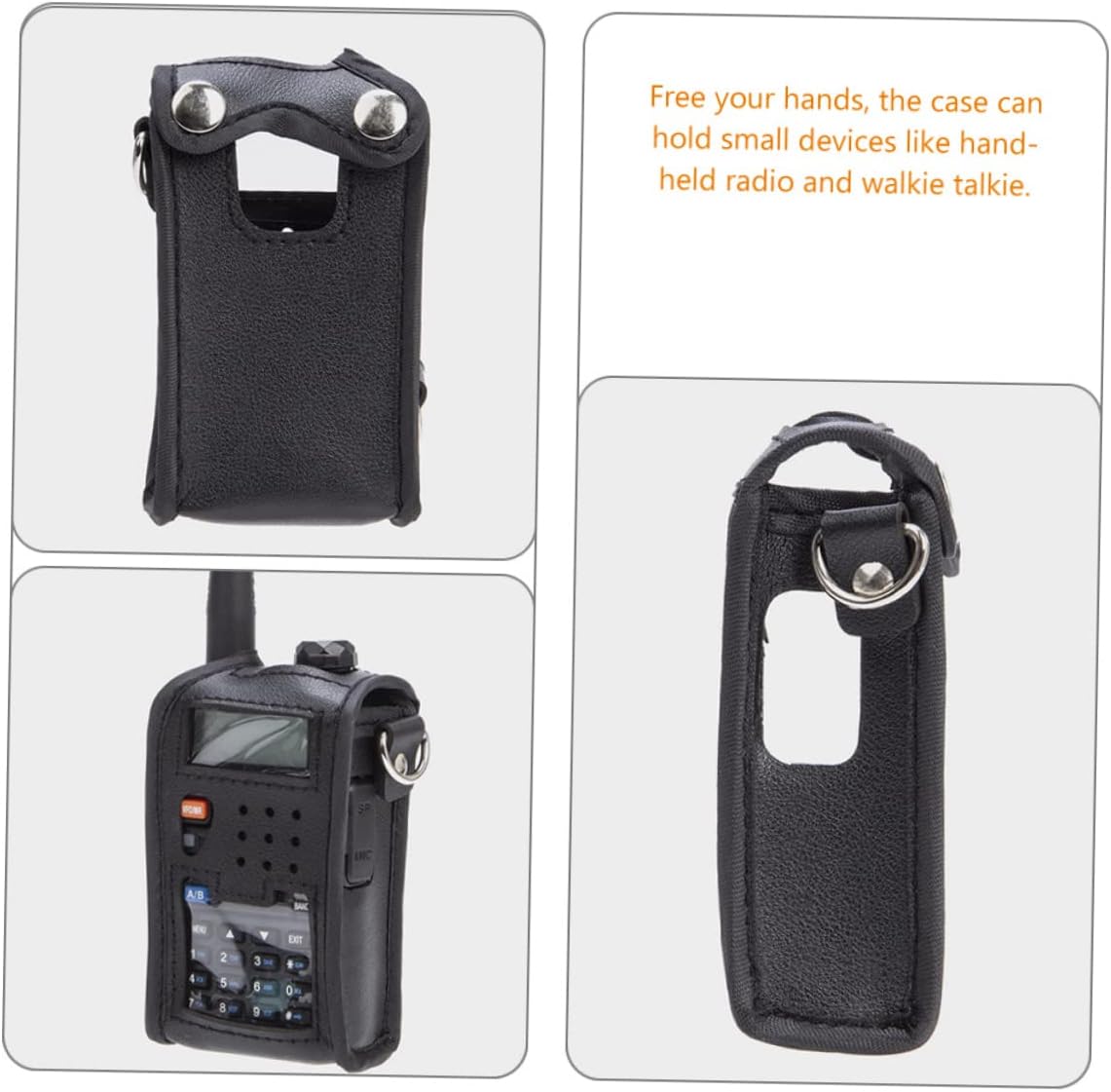 DOITOOL 3pcs Heavy Duty Holder Bag for Intercom Bag Lanyard Protective Case for Outdoor Use