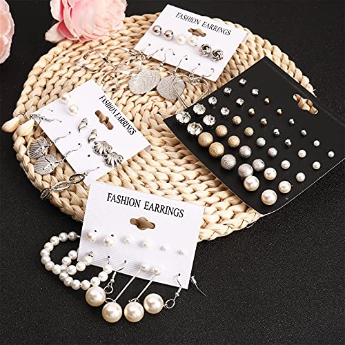 Image of NEWITIN 69 Pieces Gold Jewelry Set for Women Fashion Costume Jewelry Gold Plated Necklace Bracelet Earrings Set for Women