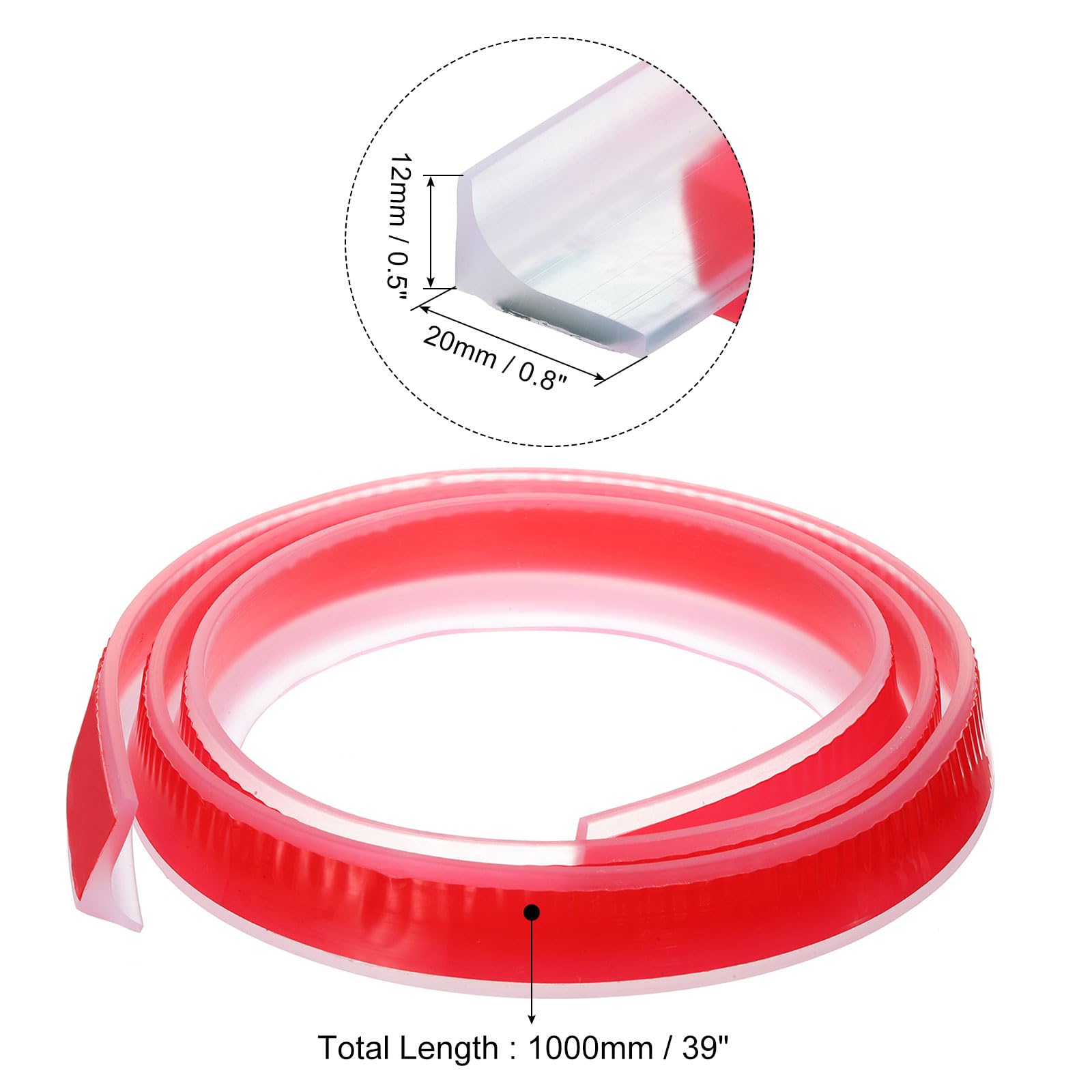 uxcell 39 Inch Collapsible Shower Barrier Stopper Water Splash Guard Blocker 39