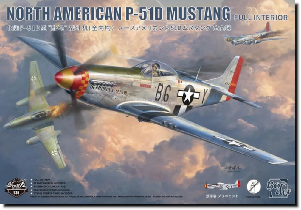 Amazon | ボーダーモデル 1/35 ノースアメリカン P-51D ムスタング