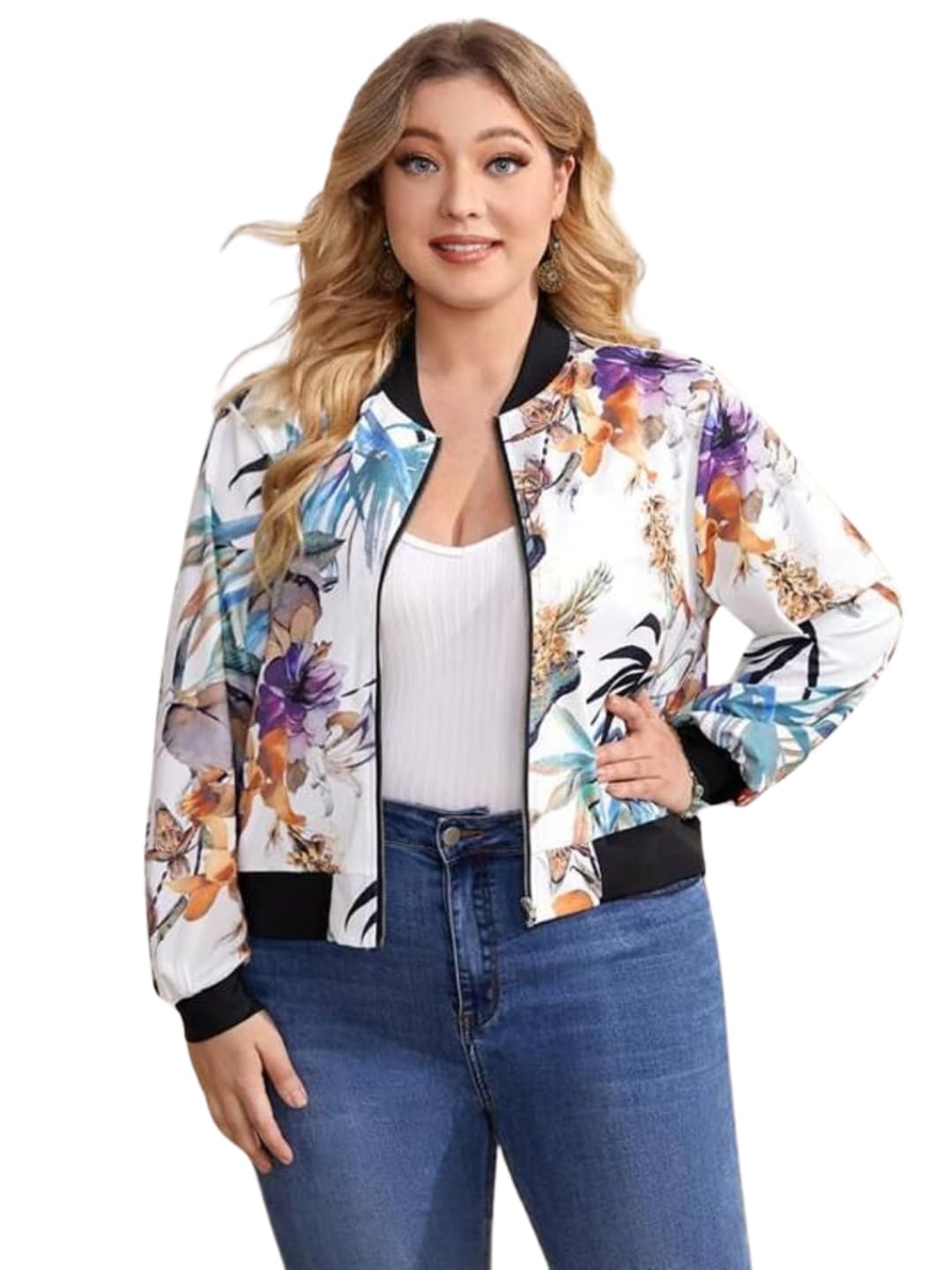 tandul Women's Jacket Multicolor Full Sleeve Printed Casual Zipper Jacket For Winter For Girls and Women (7258)-picture-30