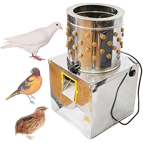 Stainless Steel Poultry Plucking Machine Chicken Feather Machine Quail Plucker Mini Electric (Only Small Birds Such)