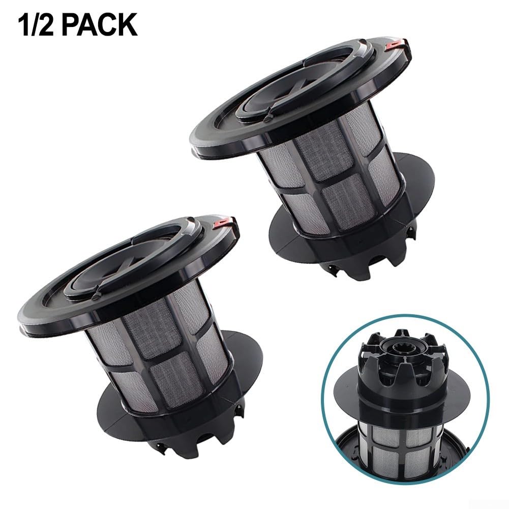 Filtro ciclónico lavable para aspiradoras compatible con Relaxx'x Prosilence y para modelos Siemens que reemplazan el número de pieza 00708278, cilindro separador de polvo de plástico negro (paquete