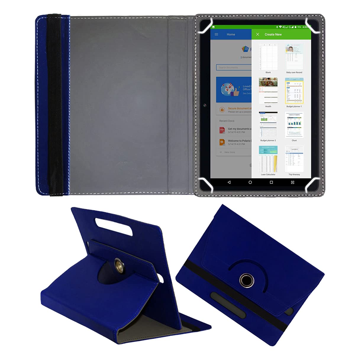 Fastway Rotating Leather Flip Stand Case Cover for DOMO Slate SL36 OS9 SC 10.1-Inch Tablet (Black) (B09D8LFBP8) Amazon Price History, Amazon Price Tracker