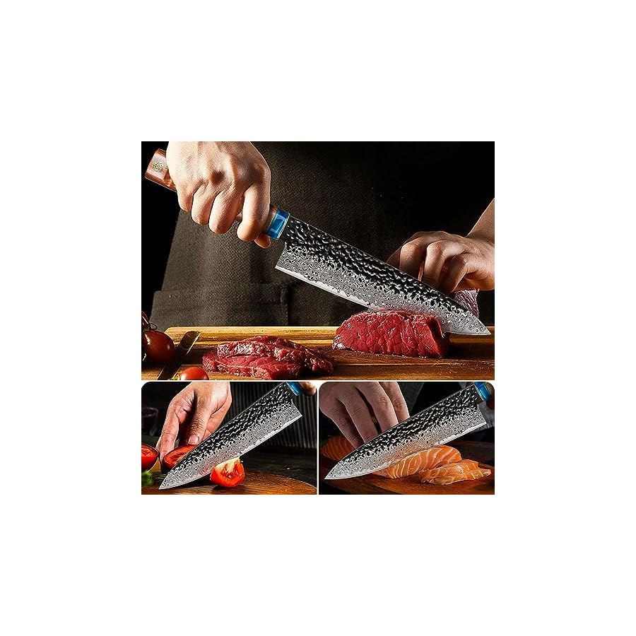 KEENZO-Damascus-chef-Knife-8-inchProfessional-kitchen-knives-set-Sharp-Damascus-knifeErgonomic-rosewood-handle-with-gift-box-for-Home-Restaurant KEENZO Damascus chef Knife 8 inch,Professional kitchen knives,Sharp Damascus knife,Ergonomic rosewood handle with gift box for Home & Restaurant