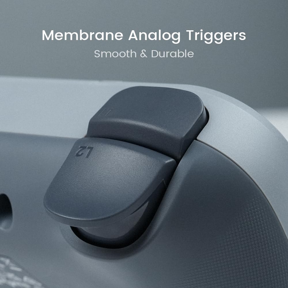 GameSir Tegenaria Lite Kabelgebundenes Gamepad – 1000Hz, Ultrageringe Latenz, Hall-Effekt-Sticks, 2 Rücken-Tasten – Switch/PC/Android/iOS – Serene White