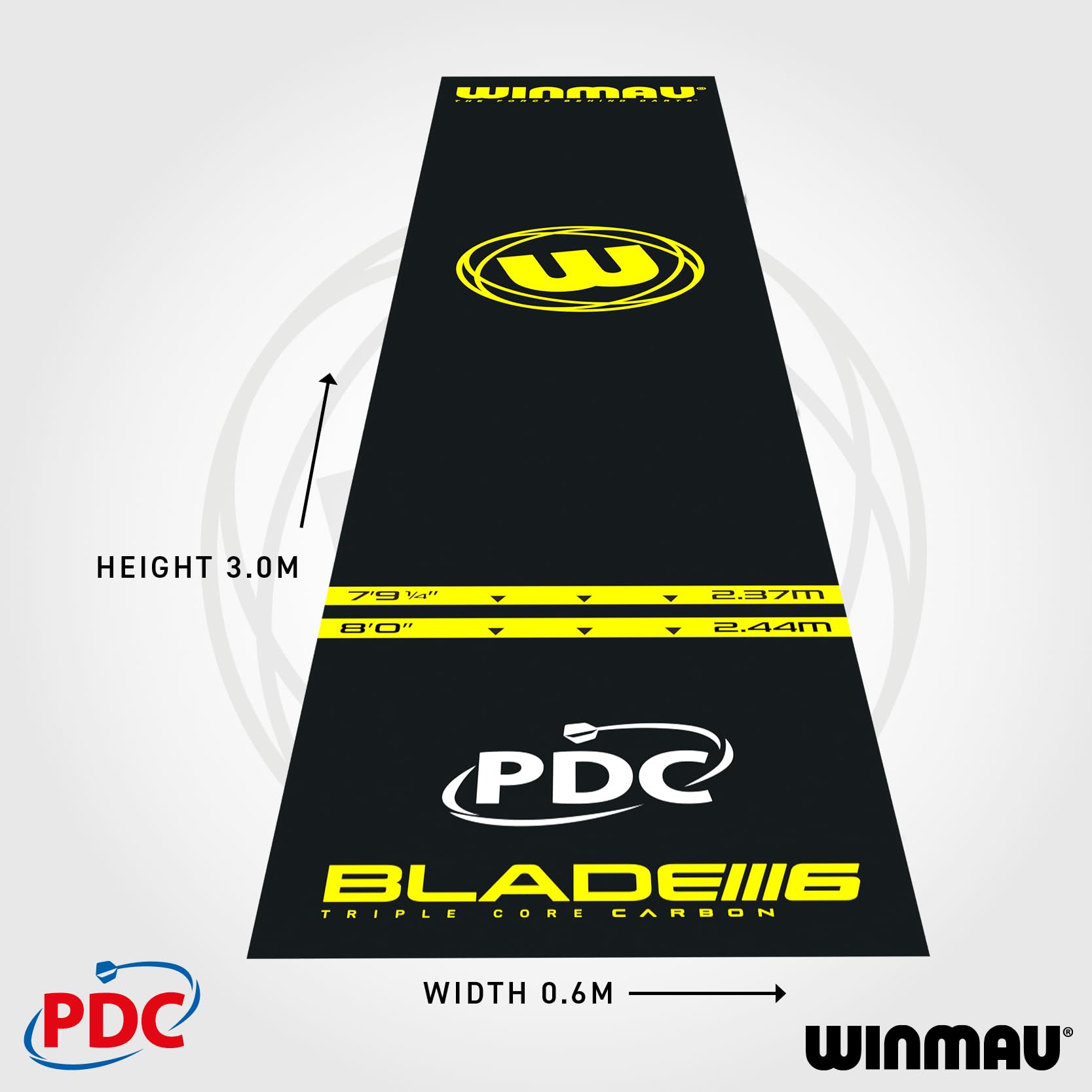 Winmau Pro Zone Essential PVC Dart Mat