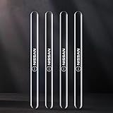 日産 ドアカバー バンパーカバー ドア ガイド ルークス ノート リーフ エクストレイル セレナ エルグランド ブルーバード ティアナ キックス ディズ アリア オーラ 傷防止 4枚 4本 カー 透明シール カバー ステッカー 保護 傷防止 ドアノブガード 保護 外装 シール （日産、長い）