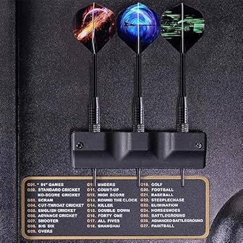 電子ダーツ ボードセット ダーツ6本付き Amazon.co.jp: 本格 ダーツボード セット 1台で18種類のゲーム