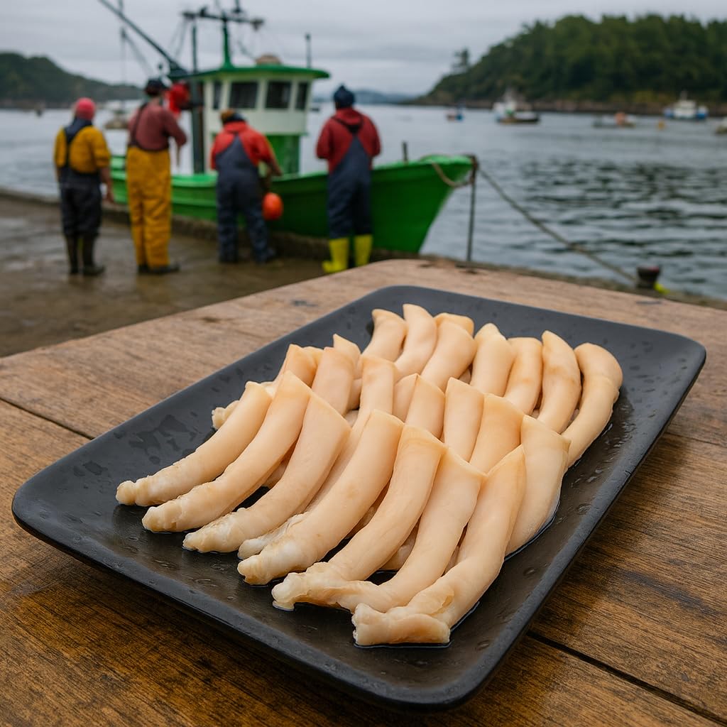 Aqua Gourmet Premium Razor Clams in Brine, Chilean Patagonian Shellfish, 15 oz Can.