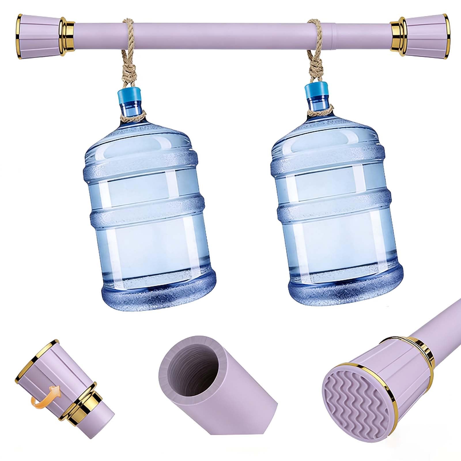 Barre de rideau de douche sans perçage pour éviter de trouer le carrelage 50-70 cm