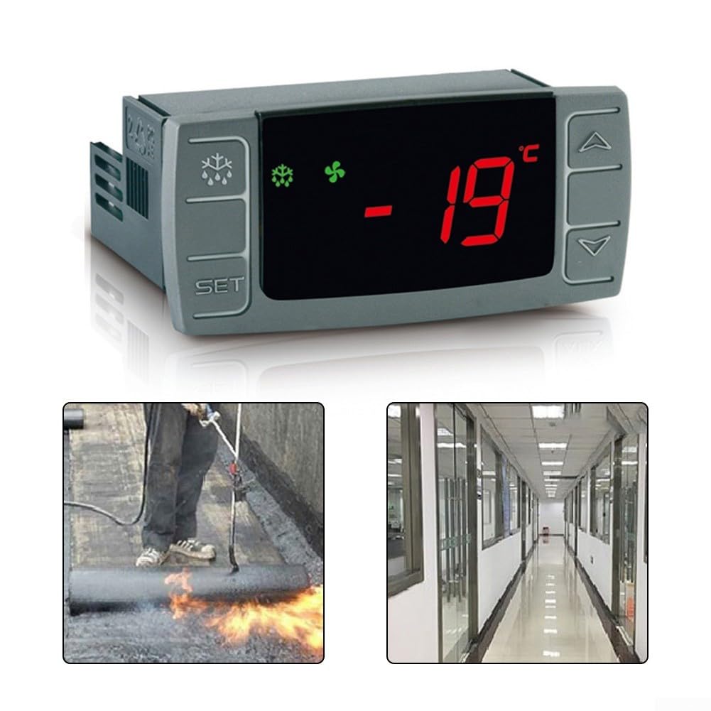 XR02CX - Termostato digital de temperatura con pantalla LED para refrigerador comercial, congelador, vitrina, equipo de refrigeración industrial