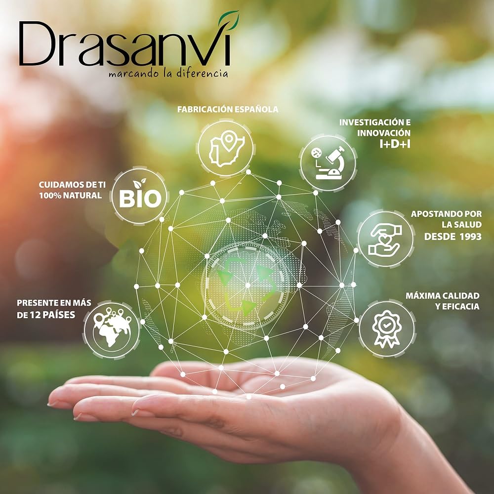 DRASANVI Melatonina Pura de 1,9 mg |Ayuda a Conciliar el Sueño| Potente Antioxidante| Ayuda en la Producción de la Hormona del Crecimiento (GH)| Rápida Absorción| Envase 50 ml= 31 Días| Sabor Limón