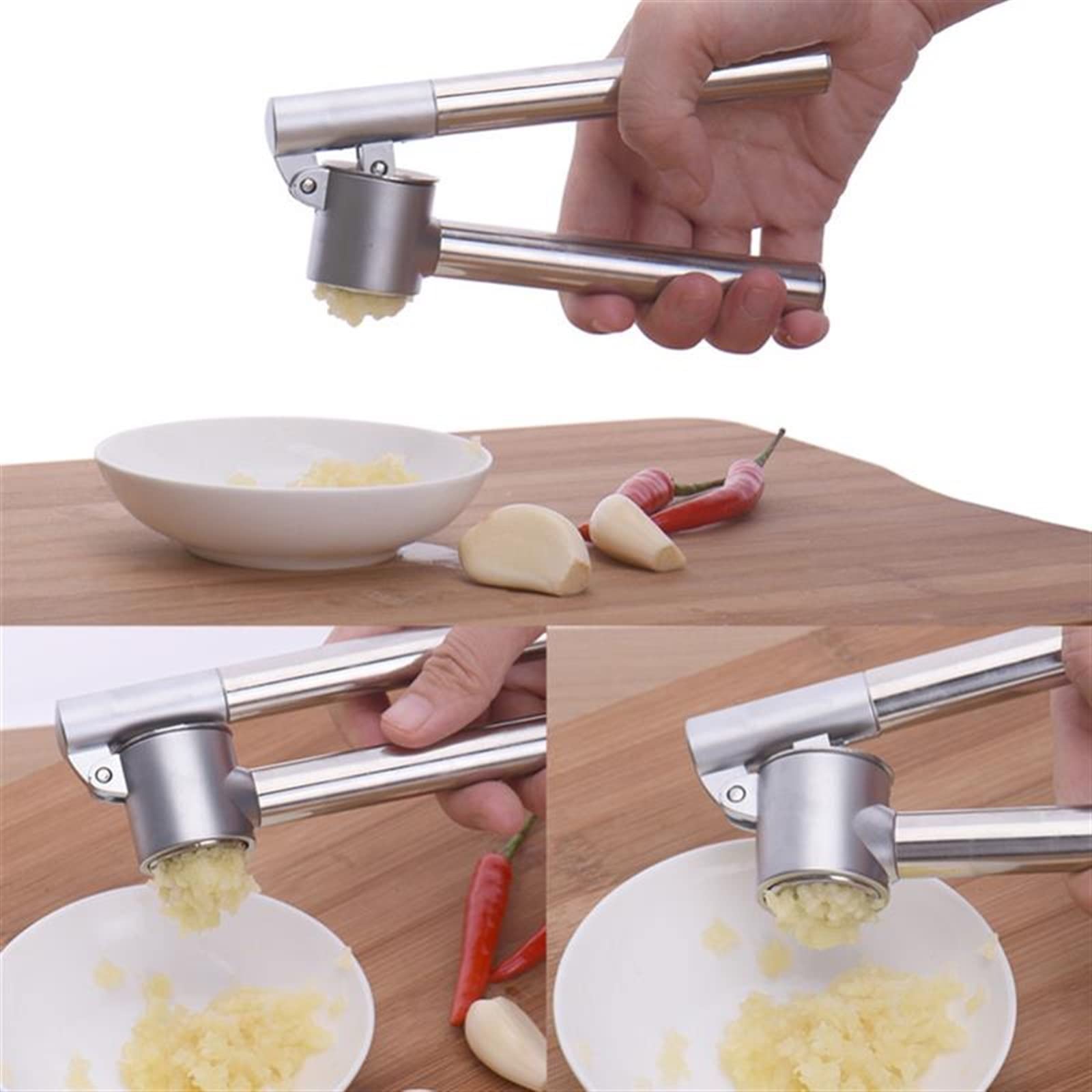Tritatutto per Aglio Spremiaglio Multiuso Creativo in Acciaio Inossidabile Frantoio per Aglio Tritatutto per Aglio Utensili da Cucina Forniture per la casa