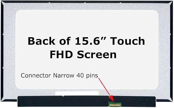 Screen Replacement for BOE NV156FHM-T07 V8.1 Grade A+ (40pin Touch) Matte FHD 1080p IPS 15.6 LED LCD Display with Tools Tape