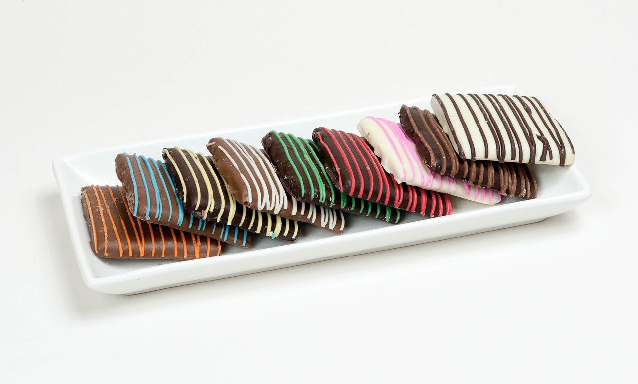 St. Patrick's Day - "Cookie Talk" Chocolate Covered Graham Crackers - 12 piece