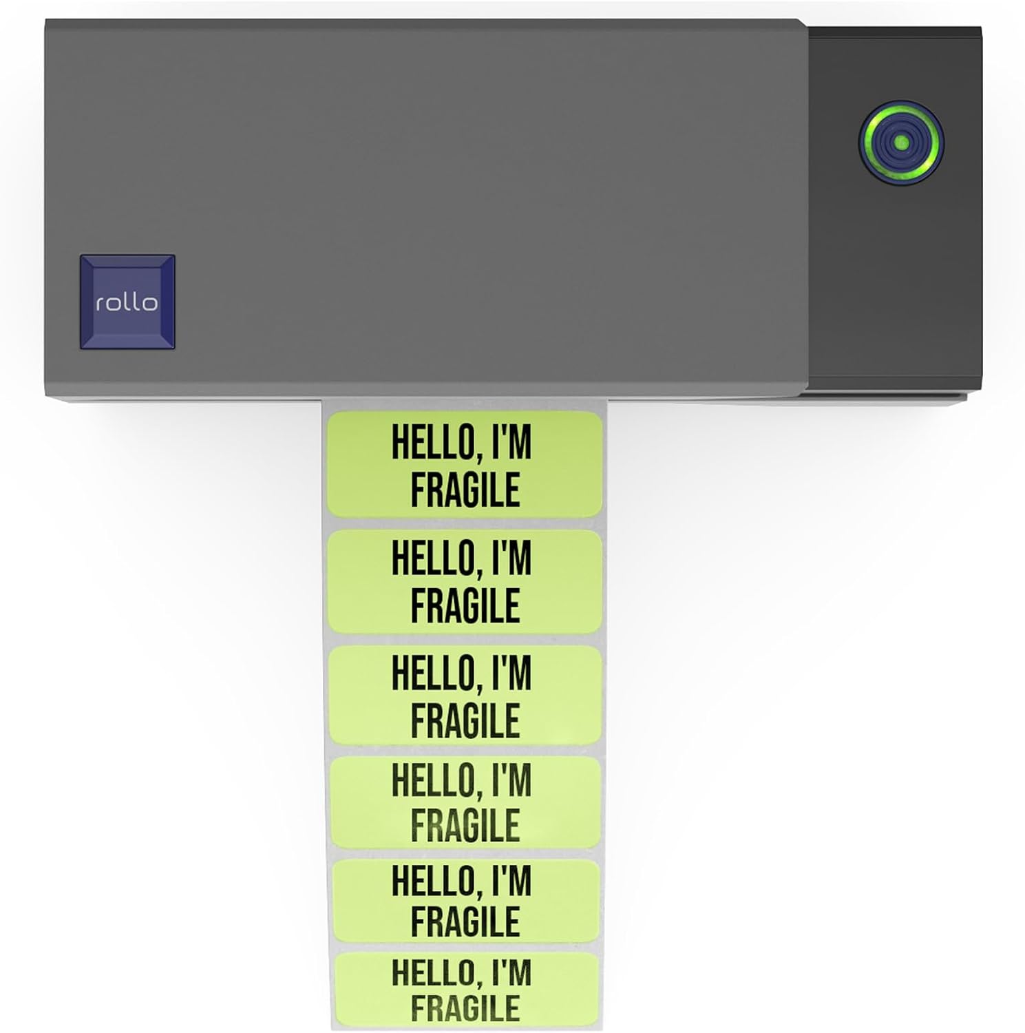 Rollo Direct Thermal 2x1 Sticker Labels - Roll of 1,000 Green Thermal Labels - Multi-Purpose Thermal Printer Stickers - Image 2
