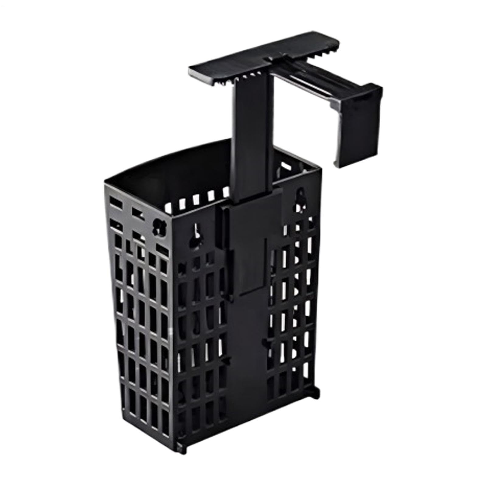 Upgraded Large Aquarium Plant Holder | Hanging Aquatic Plant Pot With Hooks And Suction Cups | Adjustable Height Cultivation Pot | For Freshwater Terrarium Home Workplace Decor Fish