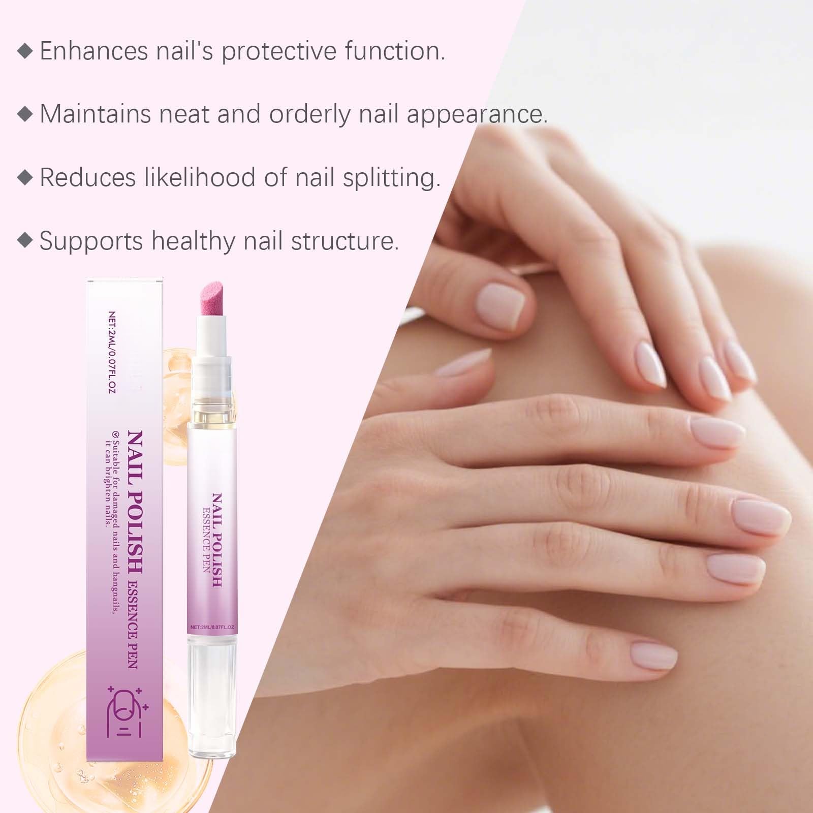 3-in-1 Nagelhautschieber-Stift mit Keramikspitze für trockene und brüchige Nägel, tragbarer Nagelpflegestift, Sofort-Nagelhautentferner, Nagelpflegewerkzeug zur Feuchtigkeitsversorgung und (12pcs)