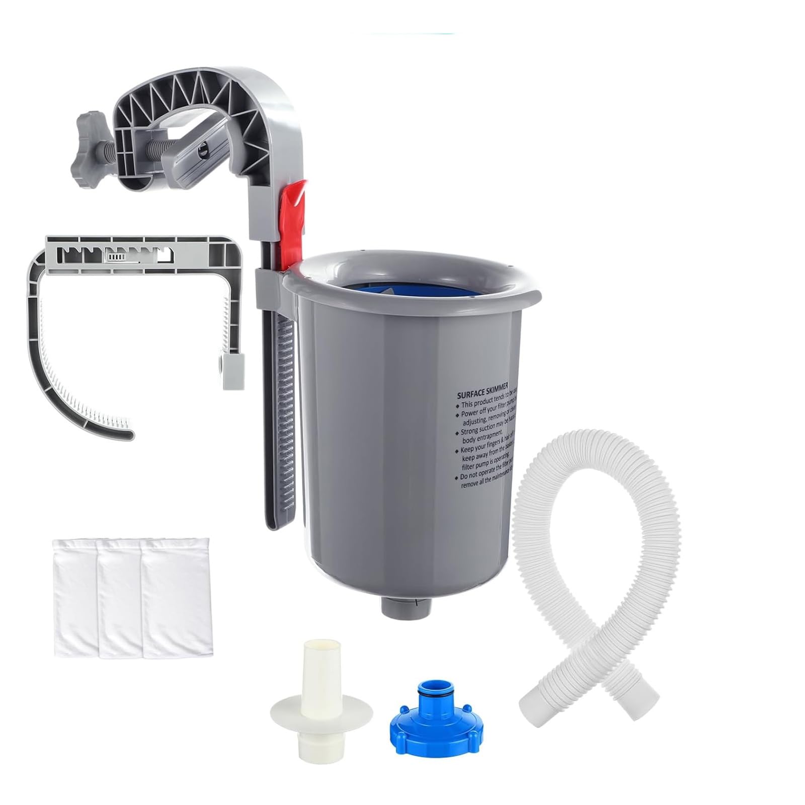 DFHINSC Wall Mounted Swimming Pool Skimmer Pool Wall Mount Automatic Surfacing Skimmer for Outdoor Ground Automatic Floating Filter