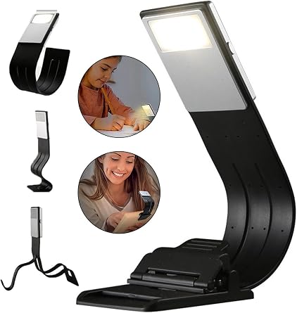 Neo Vista  arjl  Kitap Okuma Lambas , LED Masa Lambas , 3 Renkli Kademeli Dimmer, Mandall  Kitap I  [Enerji S n f  A]