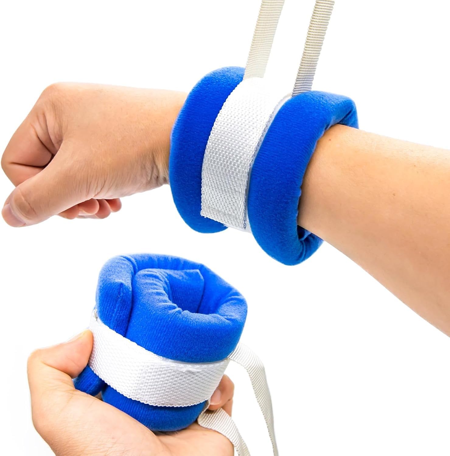 Street27® 2Pcs Medical Restraints Patient Hospital Bed Quick-Release Limb Holders for Hands Or Feet Universal Constraints Control-image-14