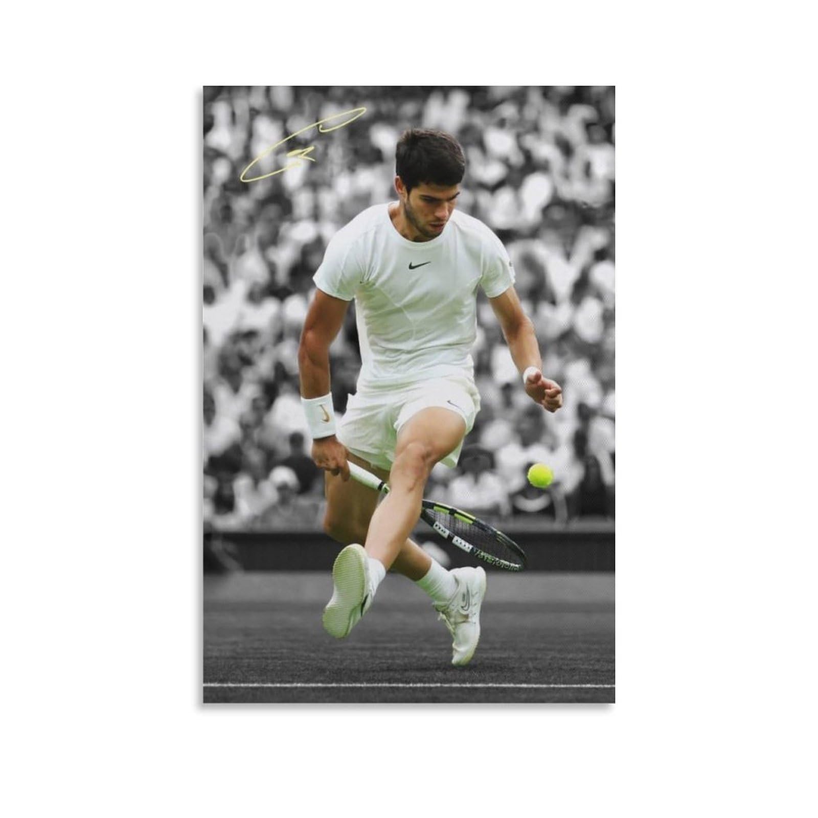 ASUIU Carlos Alcaraz Canvas Poster Artworks Picture Print Poster Wall Art Painting Canvas Decor Home Posters 08x12inch(20x30cm)