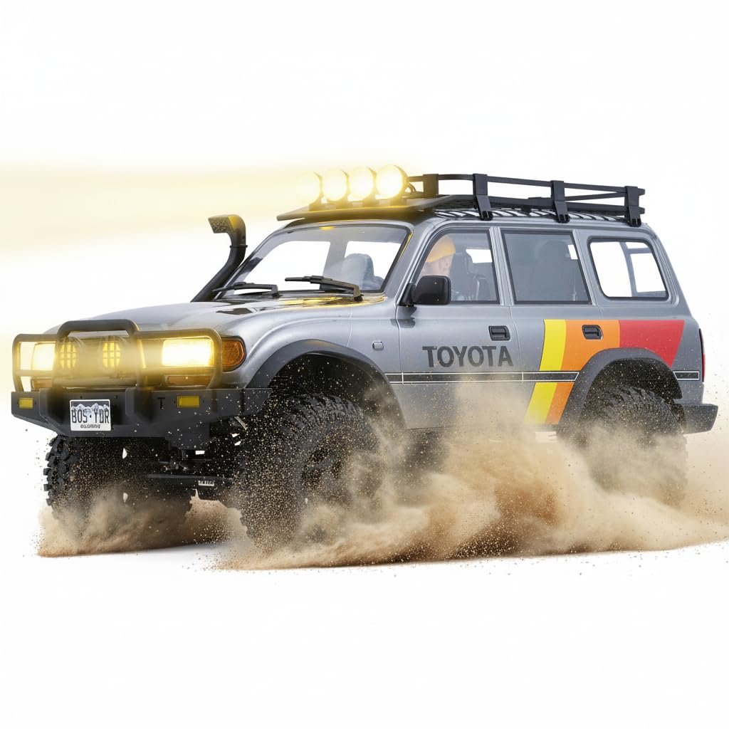 ホビーラジコン FMS 1:10 FCX10 TOYOTA LC80 LAND CRUISER FMS 1:10 FCX10 LC80 Toyota Land Cruiser 80 RS