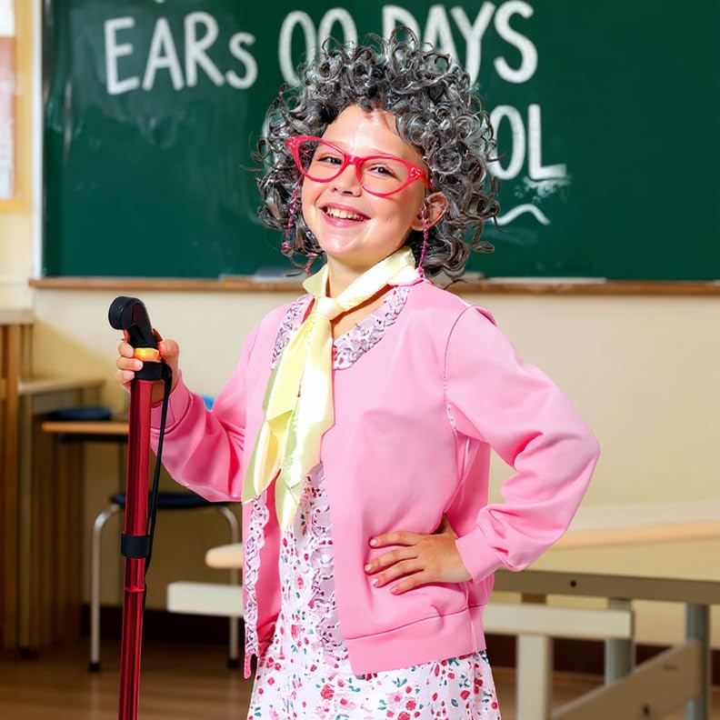 Disfraz de Abuela para Niñas 6-8 años miniatura 7