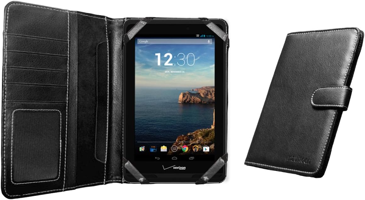 MiTab Black Verizon Ellipsis Tablet 7 MV7A Book Style Case Cover