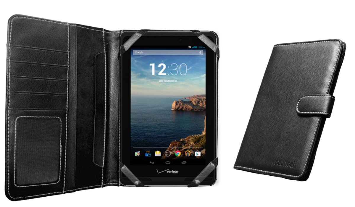 MiTab Black Verizon Ellipsis Tablet 7 MV7A Book Style Case Cover