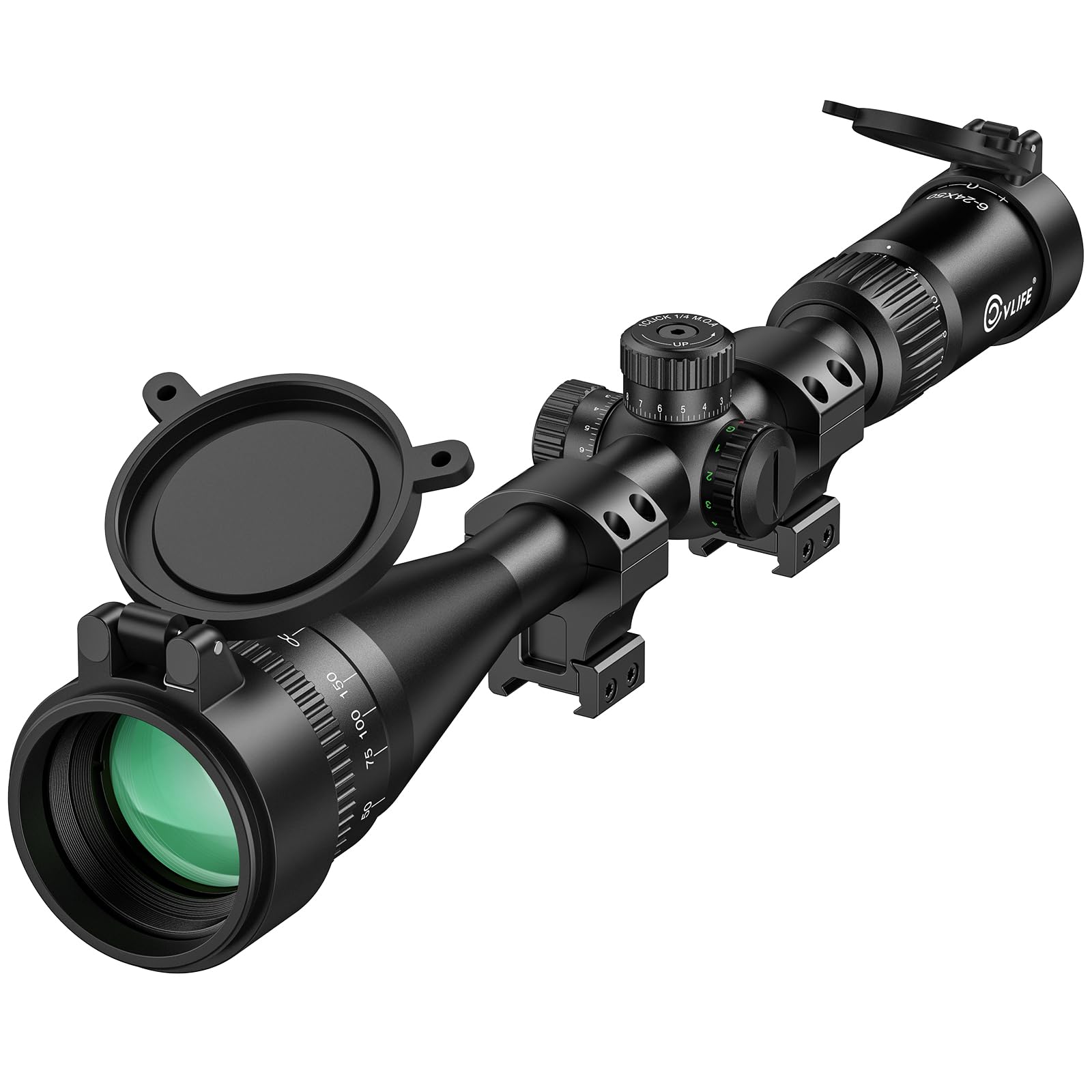 Amazon.com : CVLIFE EagleFeather Z03 6-24x50 AO Rifle Scope for