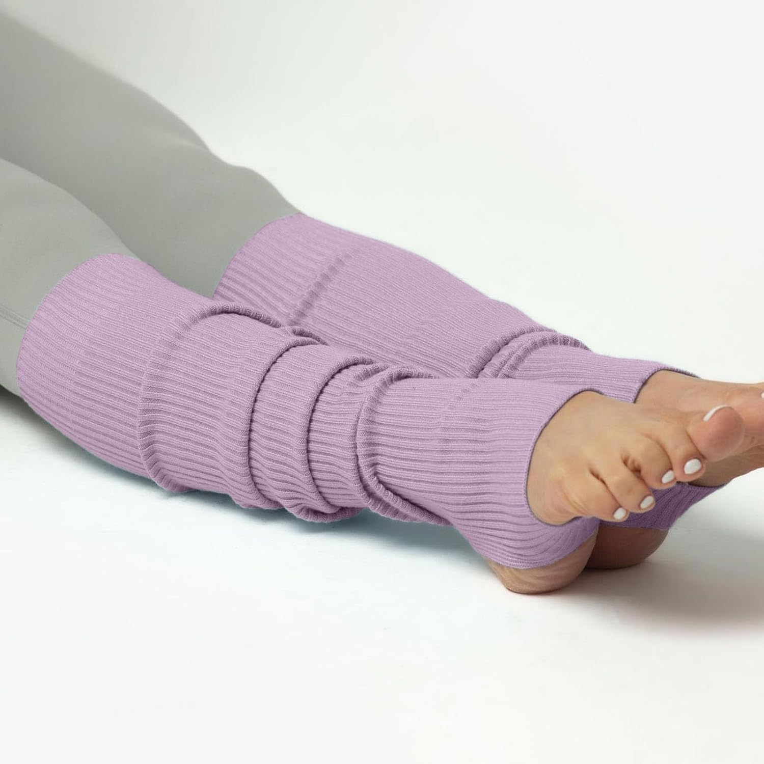 80S Ribbed Leg Warmers For Women, Open Toe And Heel Dance Socks For Yoga, Ballet, Studio, Retro Party Costume