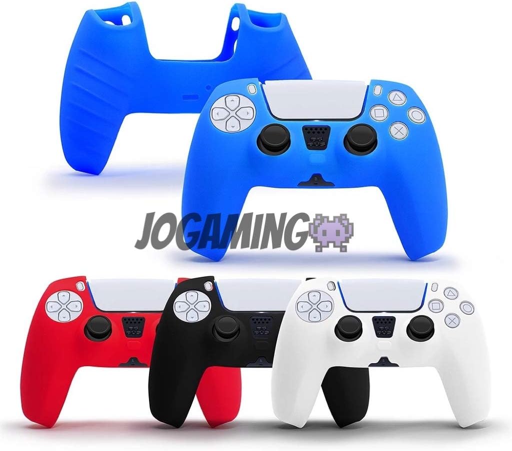 JoGaming PS5 Gaming Silicone Cover Case Anti-Slip Controller Skin Protector (BLUE)