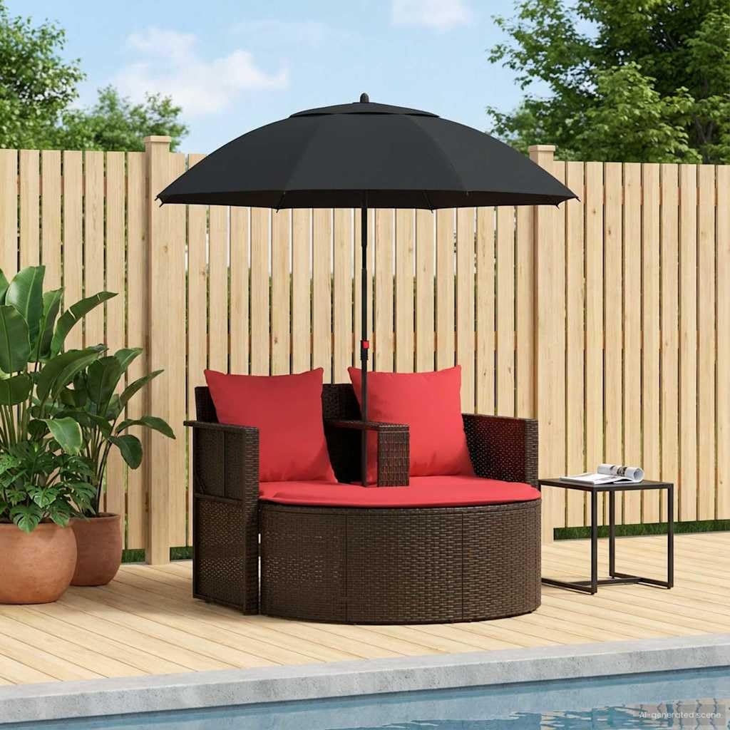 Canapé de jardin en polyrotin pour ombrager votre terrasse et éviter les coups de soleil
