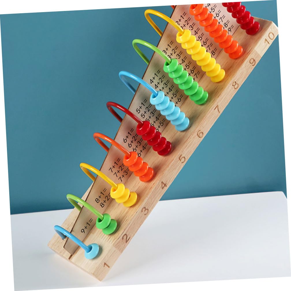 Ábaco Aritmético de Cuentas de Madera Educativo para Sumas y Restas | Ábaco para Niño Niña Infantil, 1 Pieza, Colorido, Entrenamiento de Cálculo Mental, Cumpleaños y Festival