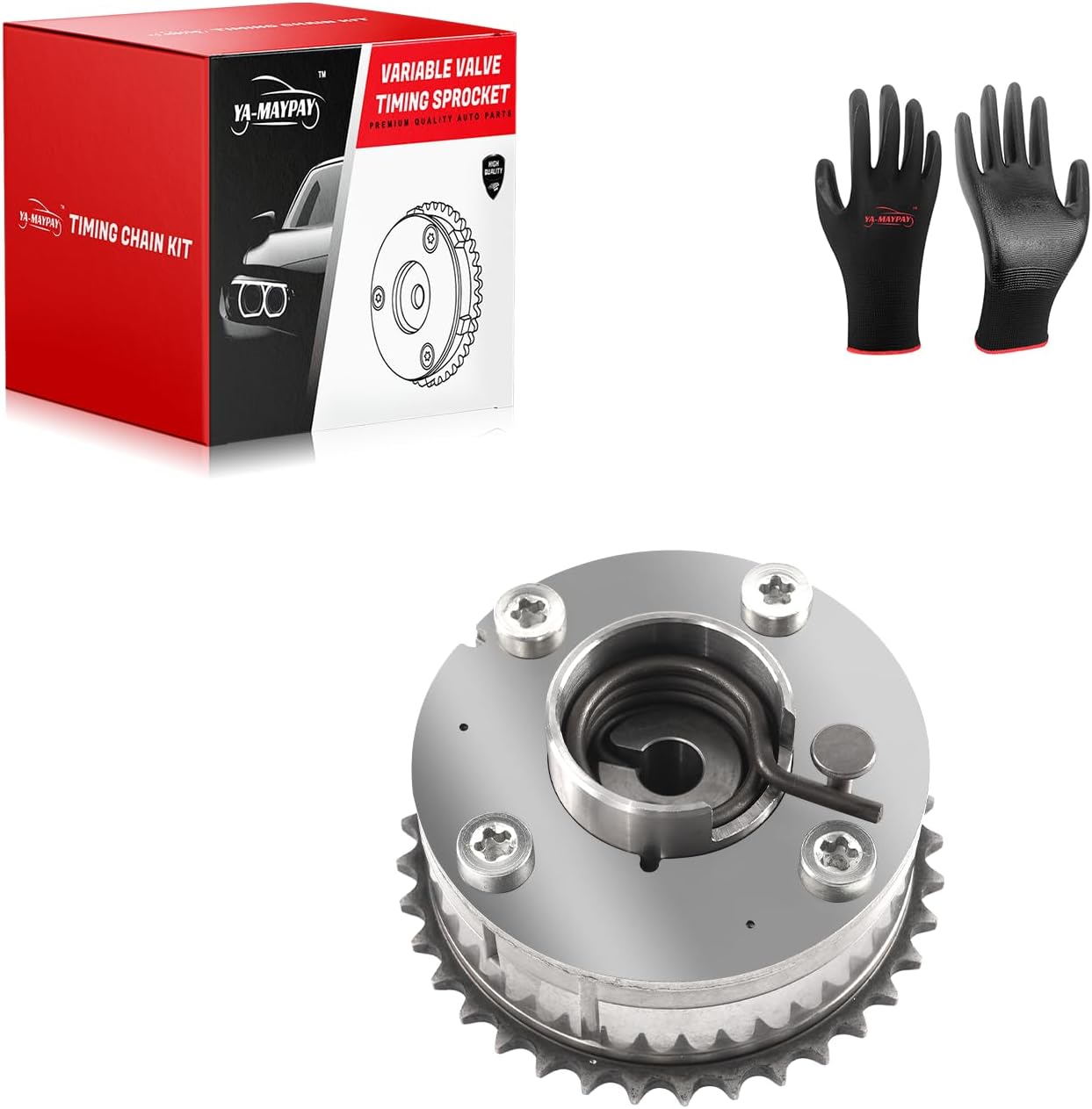 Exhaust Variable Valve Timing VVT Camshaft Gear Sprocket 13070-47010 1307047010 Compatible with Toyota 1NR-FE 1.3L