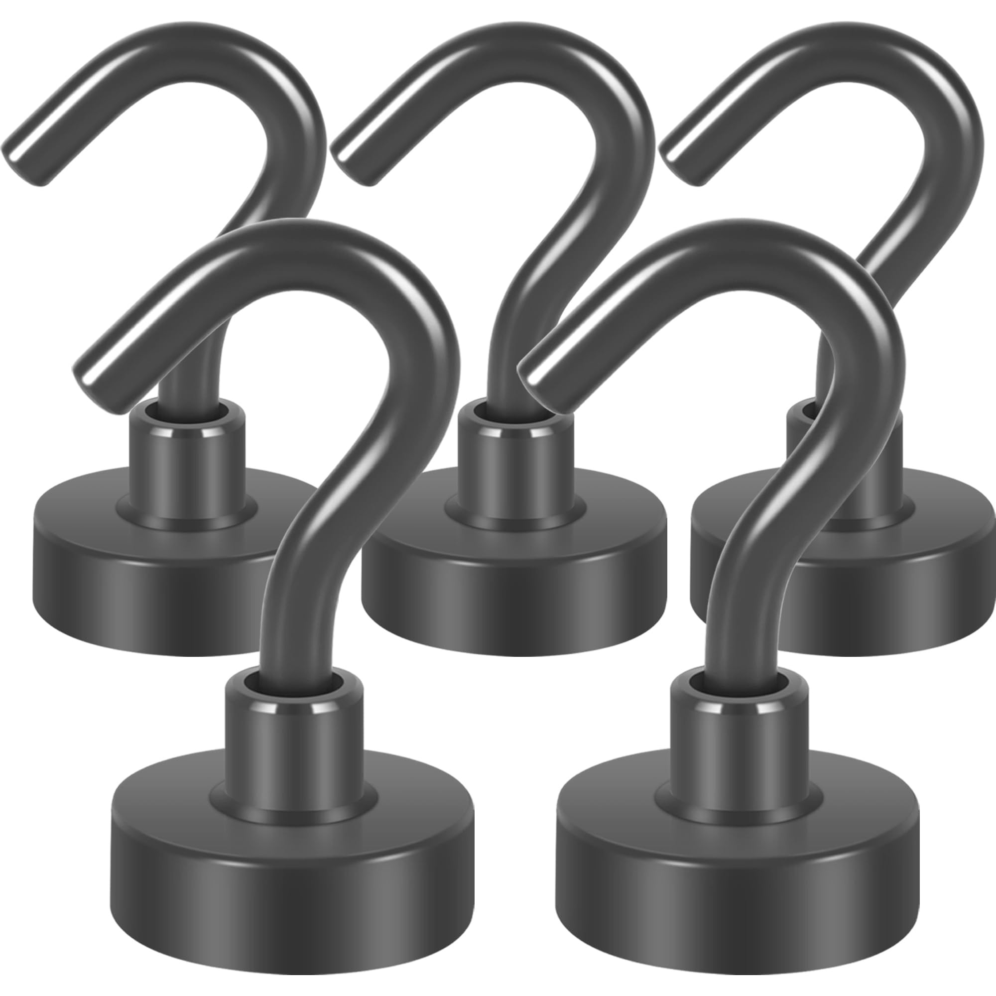 Neosmuk Magnetic Hooks - 5 Pack for Tools & Gear -27 Neosmuk Magnetic Hooks - 5 Pack for Tools & Gear -27