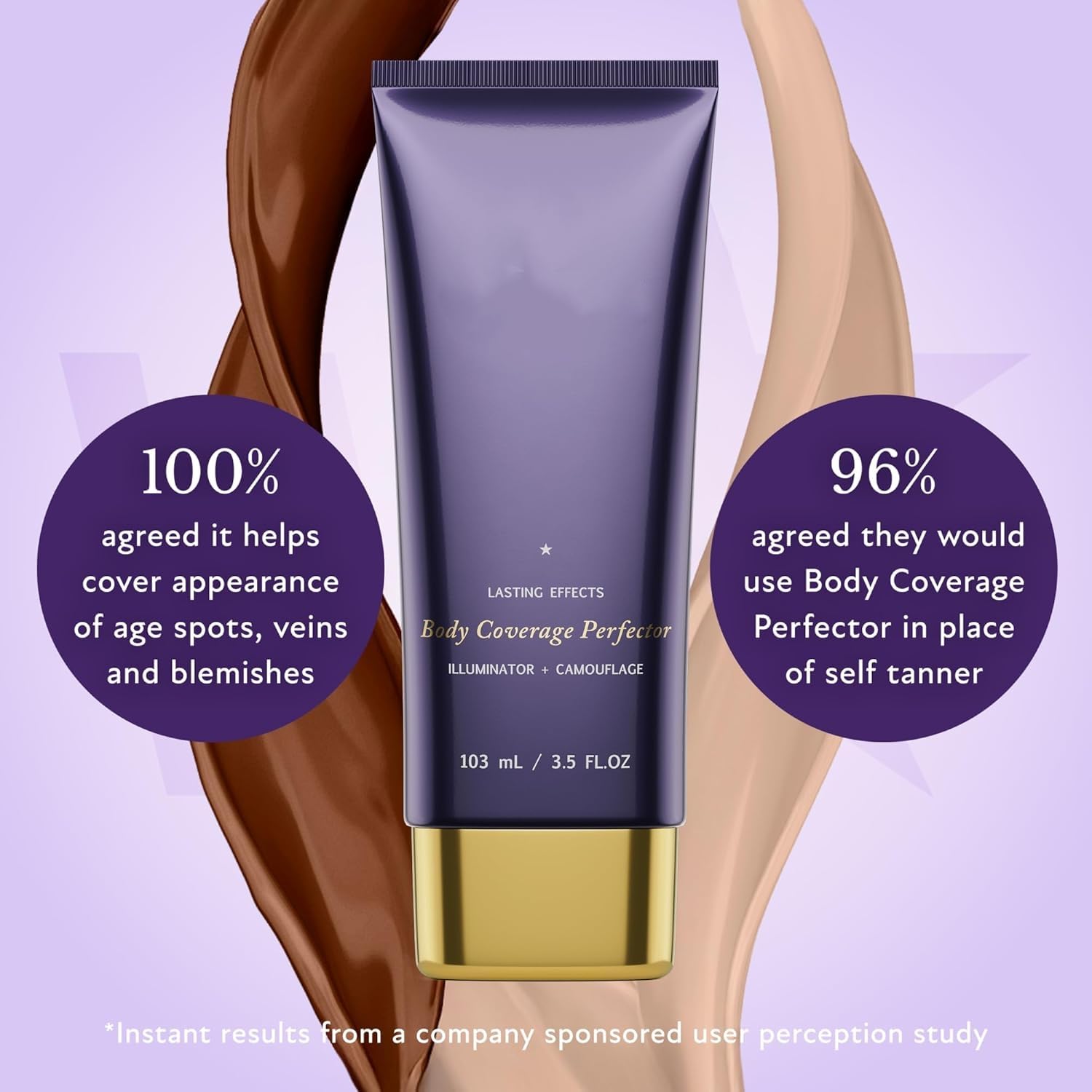 Fondotinta perfezionatore per tutto il corpo, fondotinta corpo che non sbiadisce, copre le cicatrici del corpo, effetto naturale e waterproof, adatto a corpo e gambe.