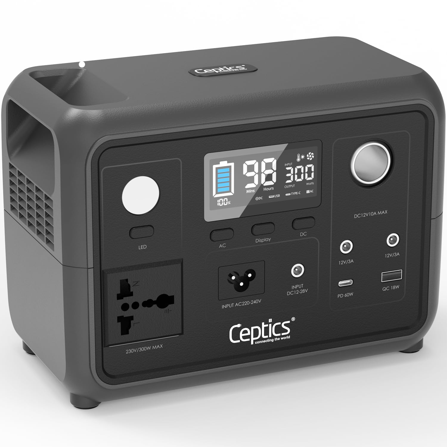 Ceptics Portable Power Station Works Seamlessly in Over 200 Countries, Making it Ideal for Charging Phones, laptops, Cameras, and Other Electronics Wherever You go—at Home or on The Road.-picture-32